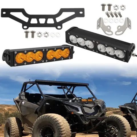 BARRA LED BLANCA + SOPORTE FRONTAL
